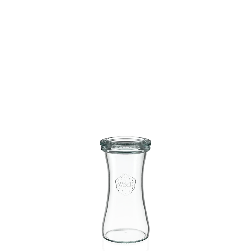 Delikatessenglas 95 ml mit Glasdeckel (6 St.)