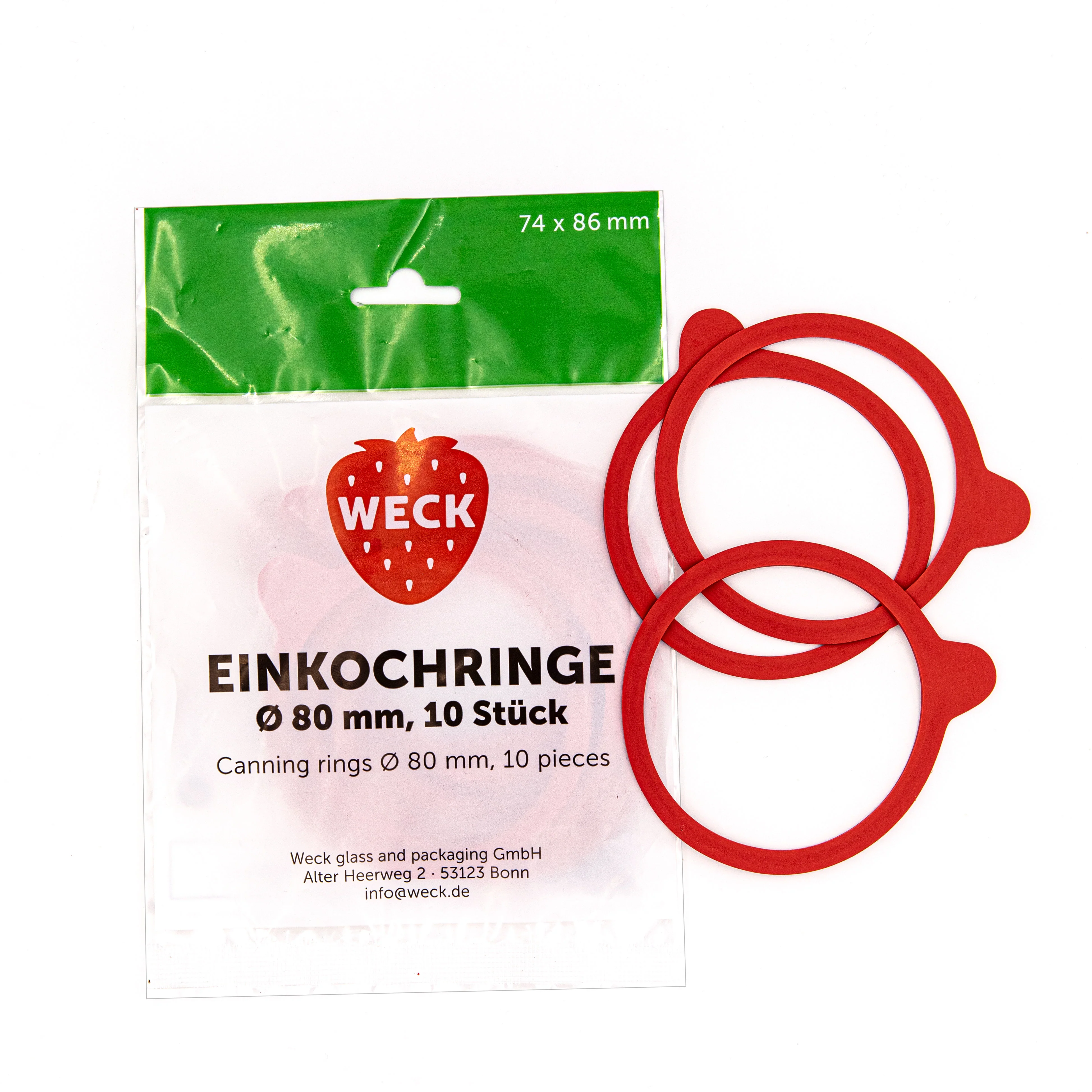 Einkochringe für Öffnung Ø 80mm (10 St.)