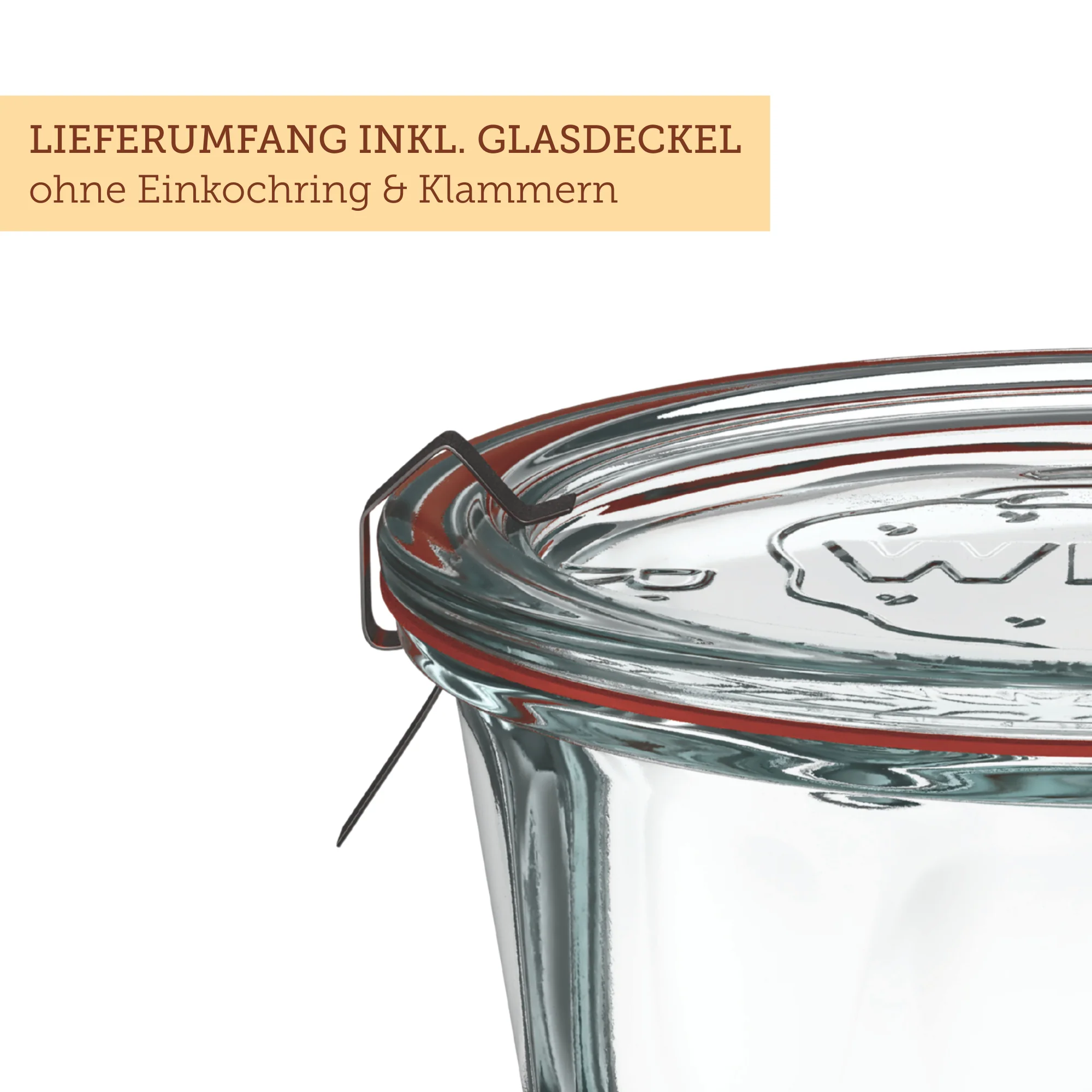 Gugelhupfglas 330 ml mit Glasdeckel (6 St.) - Image 3
