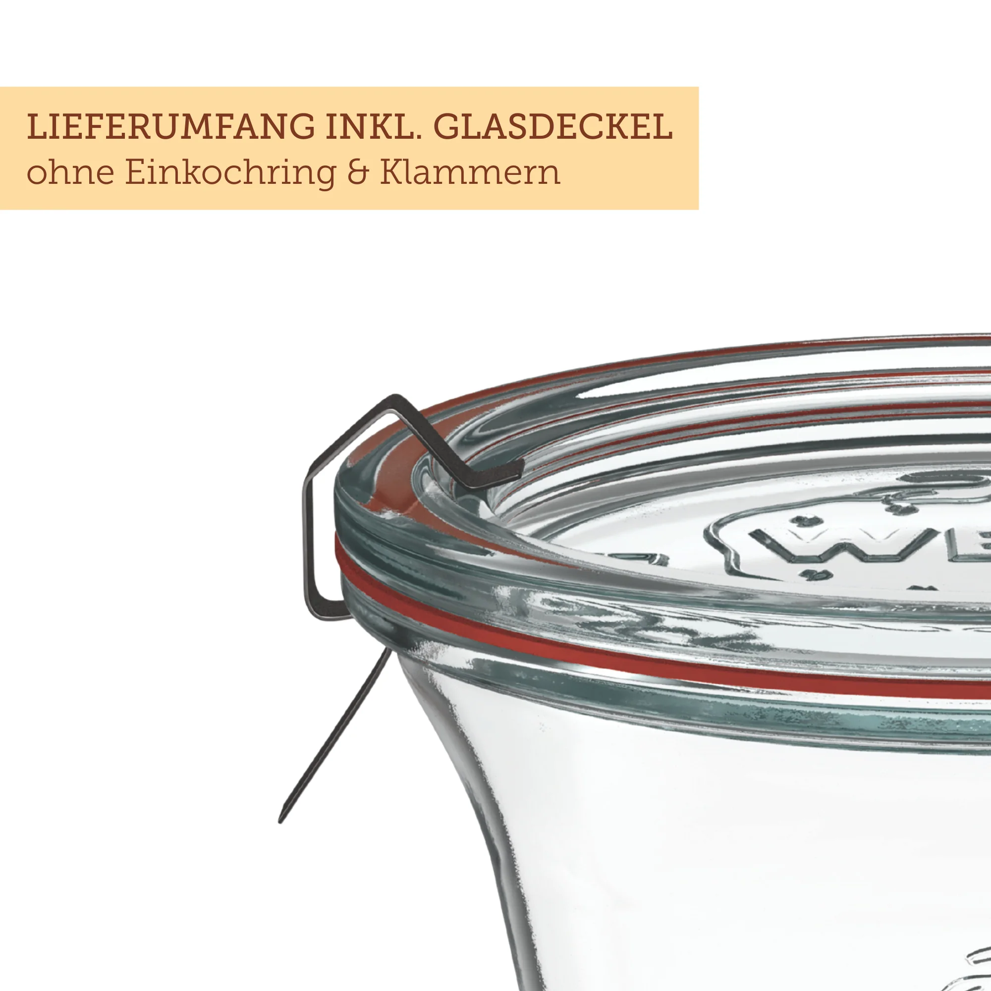 Quadroglas 200 ml mit Glasdeckel (6 St.) - Image 3