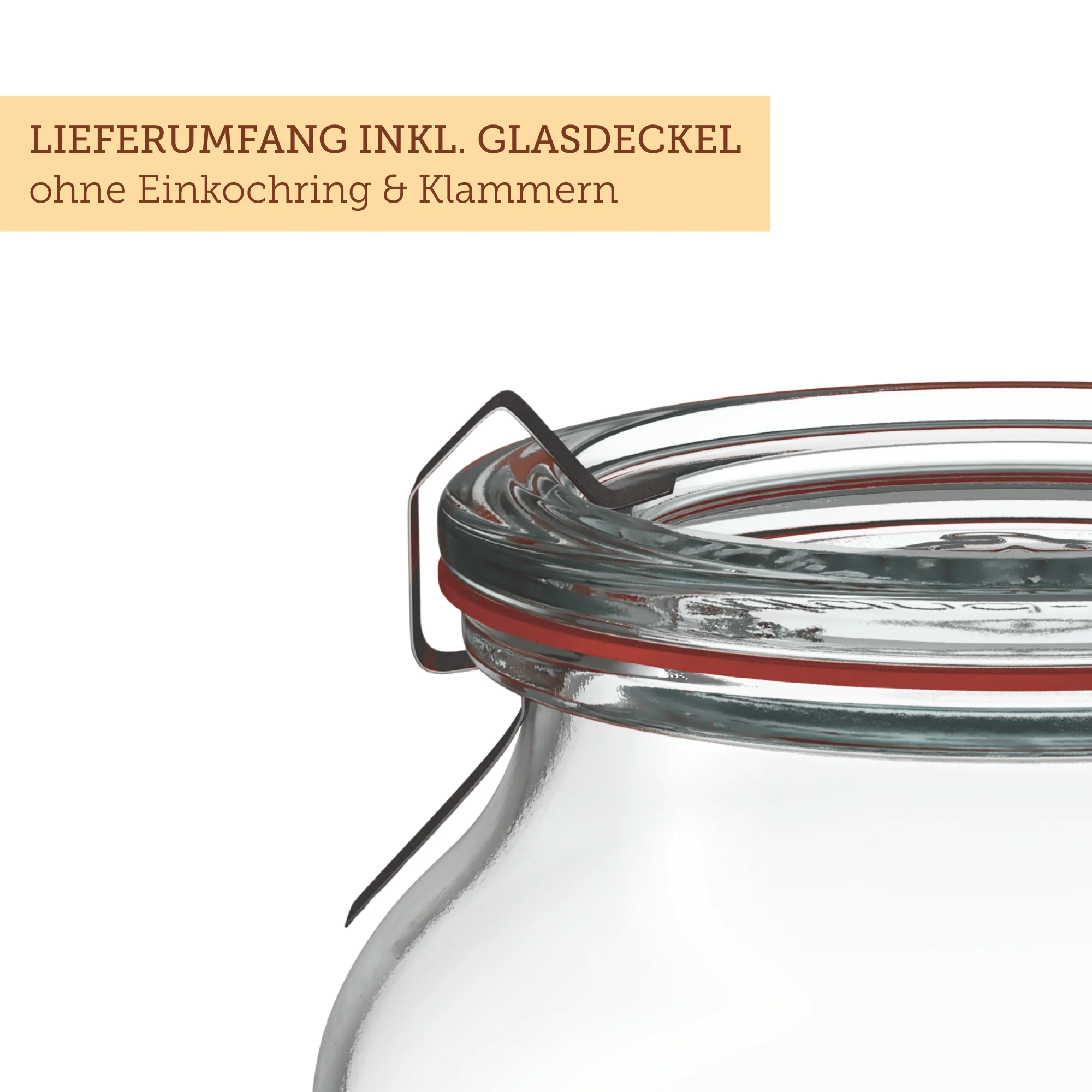 Schmuckglas 190 ml mit Glasdeckel (12 St.) - Image 3