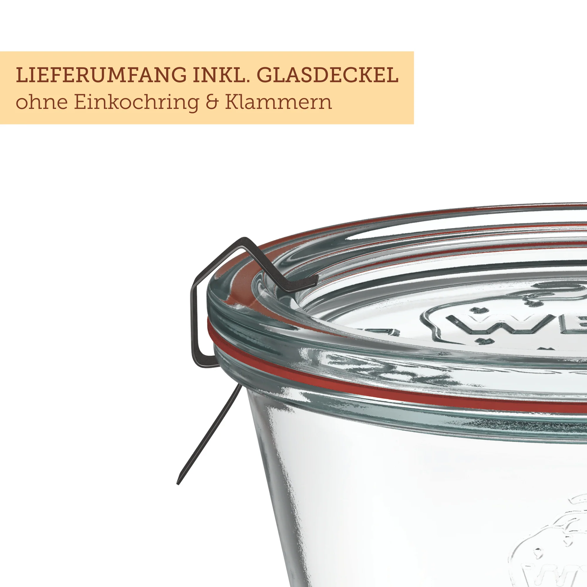 Sturzglas 240 ml mit Glasdeckel (6 St.) - Image 3