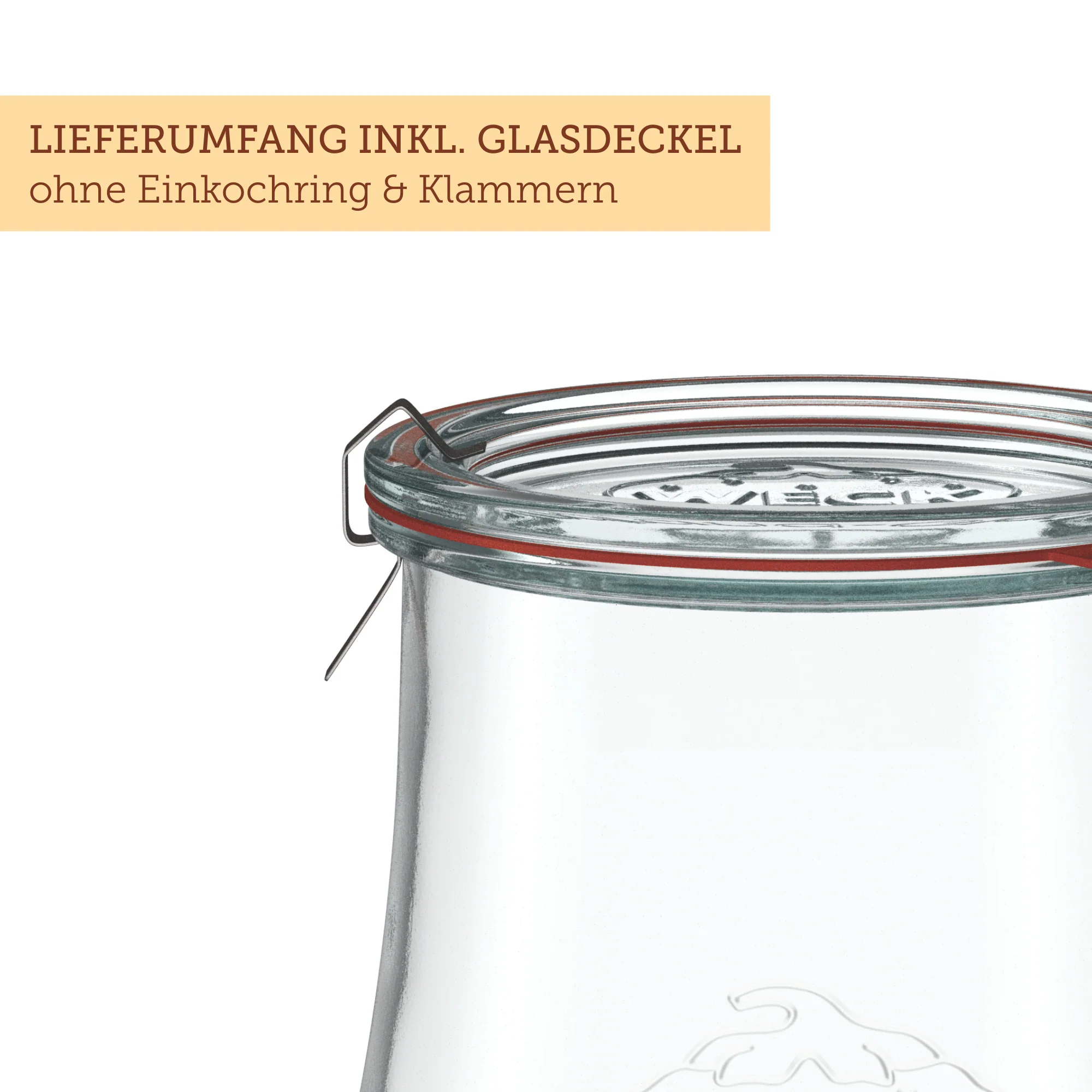 Tulpenglas 2500 ml mit Glasdeckel (4 St.) - Image 3