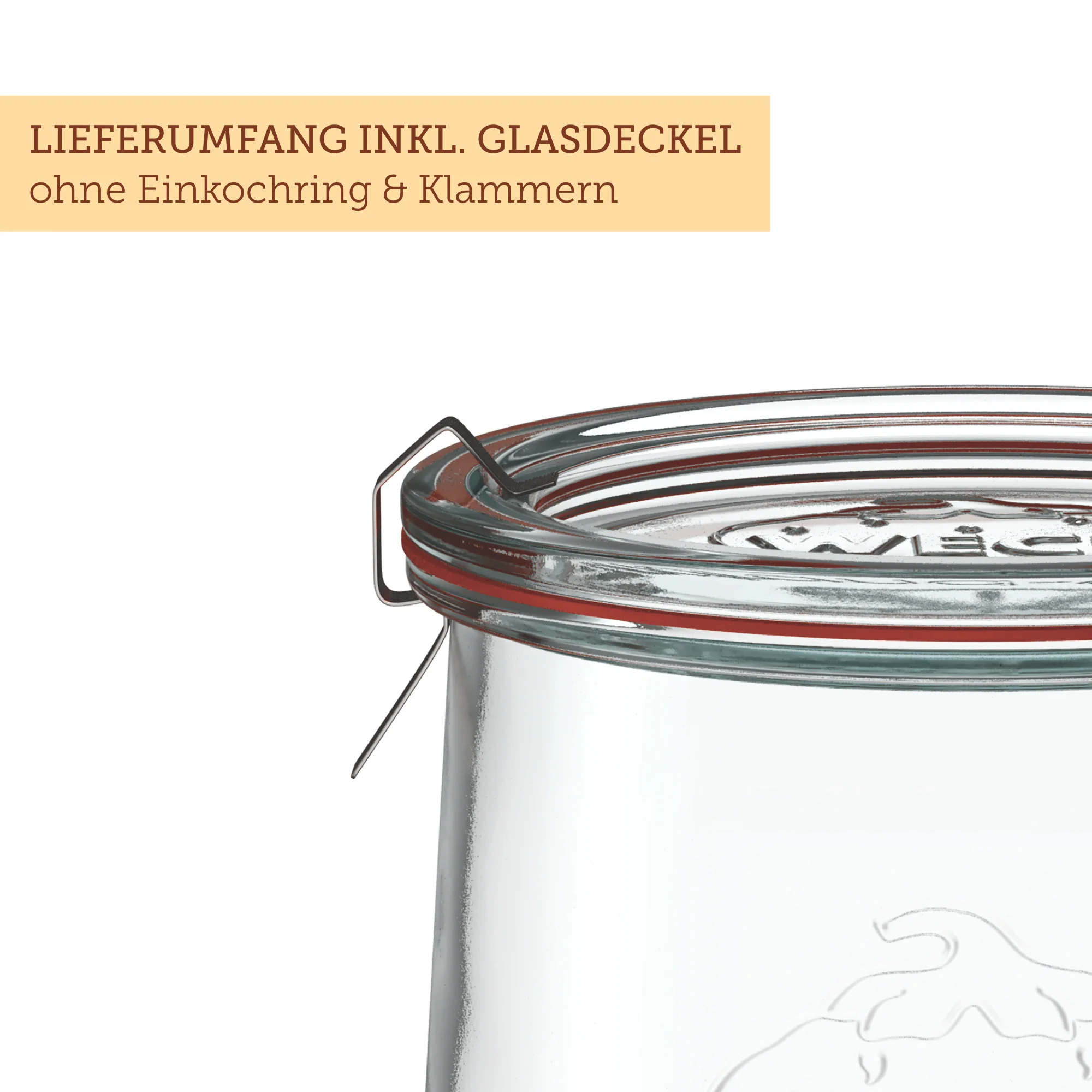 Tulpenglas 950 ml mit Glasdeckel (6 St.) - Image 3