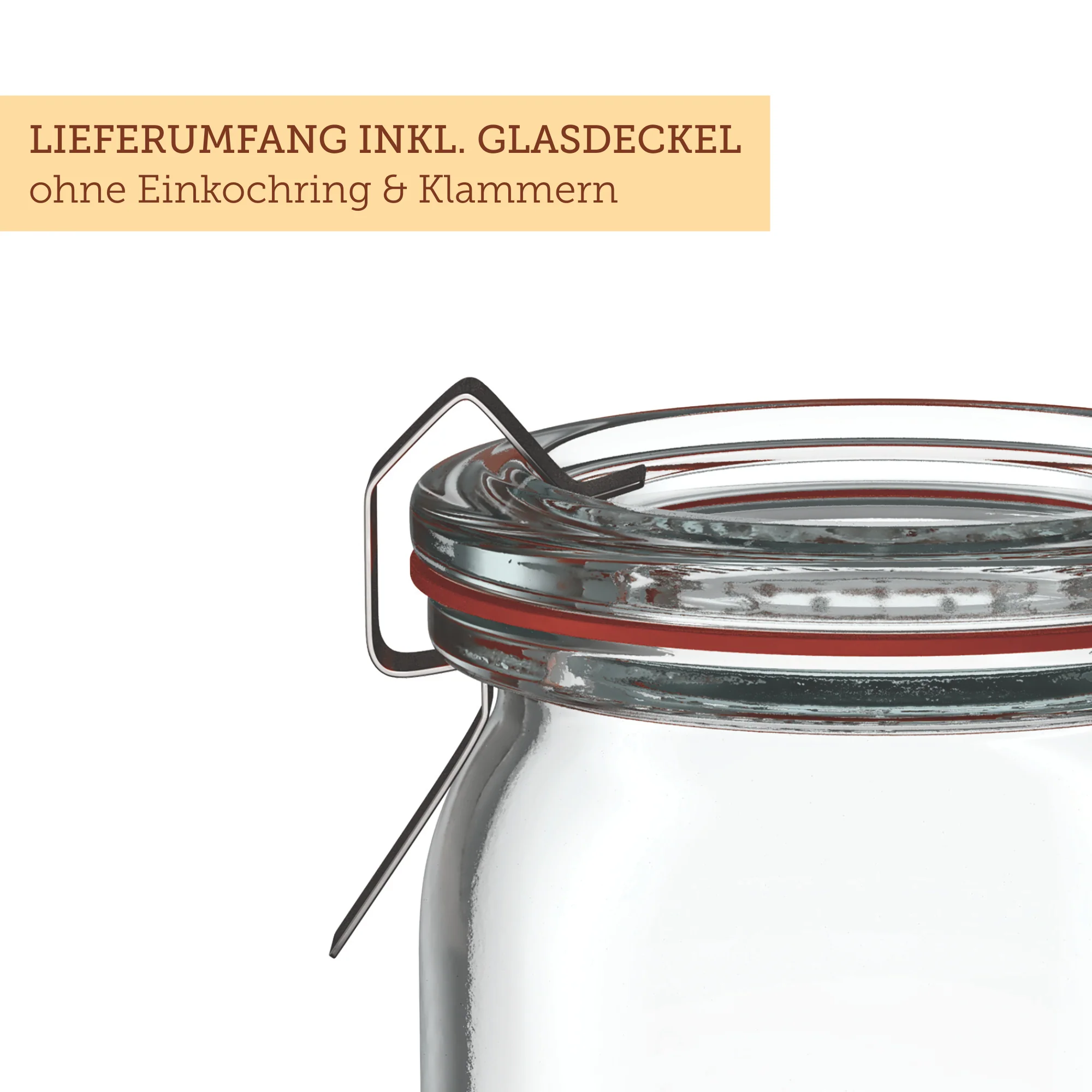 Zylinderglas 125 ml mit Glasdeckel (12 St.) - Image 3